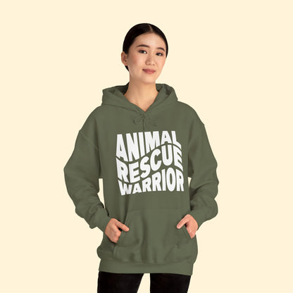 Animal Rescue Warrior | Hooded Sweatshirt - Detezi Designs - 16499137883473325511