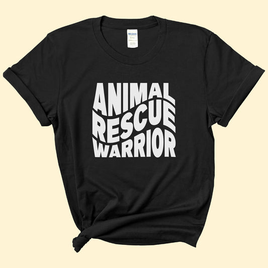 Animal Rescue Warrior | Text Tees - Detezi Designs-33953289784092545551