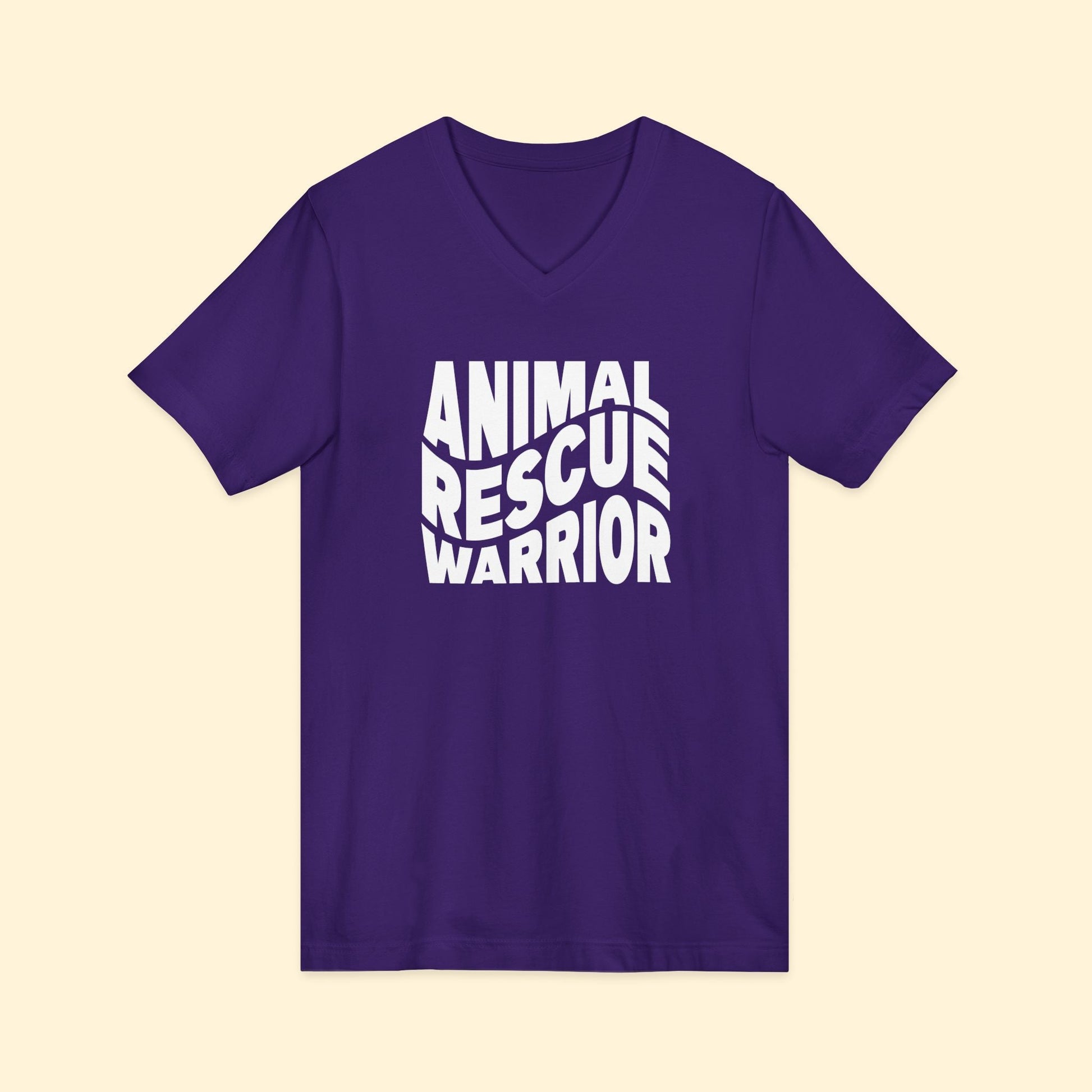 Animal Rescue Warrior | Unisex V - Neck Tee - Detezi Designs - 29076265554285560933