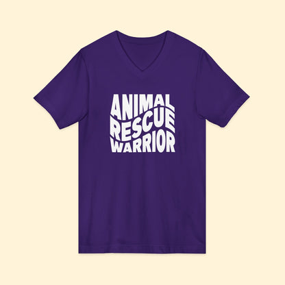 Animal Rescue Warrior | Unisex V - Neck Tee - Detezi Designs - 29076265554285560933