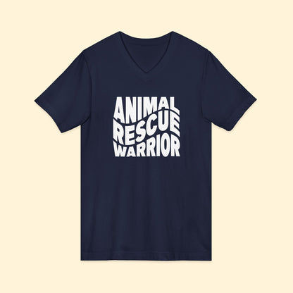 Animal Rescue Warrior | Unisex V - Neck Tee - Detezi Designs - 73473167956532762424