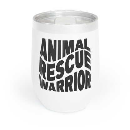 Animal Rescue Warrior | Wine Tumbler - Detezi Designs - 78084790161952202137