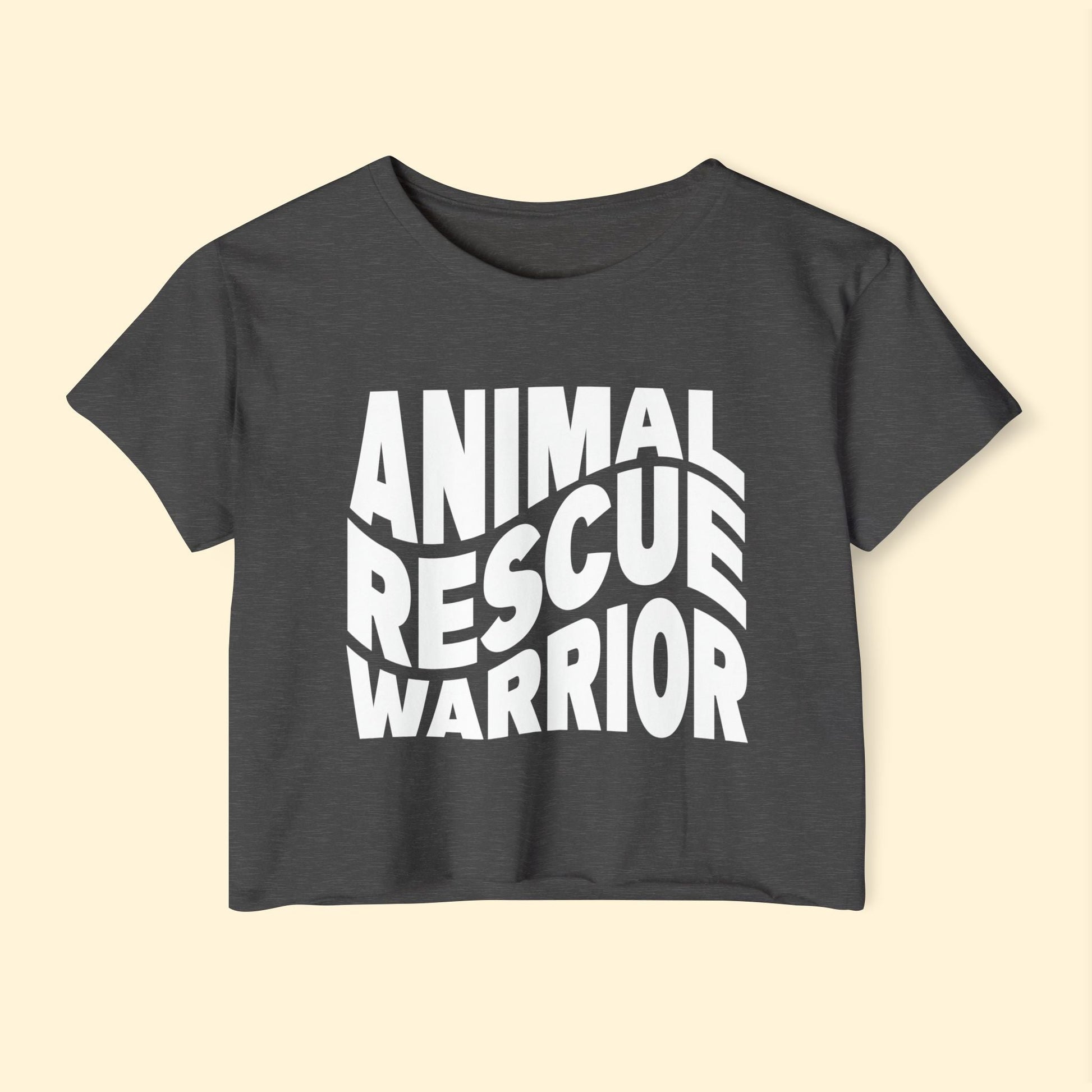 Animal Rescue Warrior | Women's Festival Crop Top - Detezi Designs - 14681574832274131601