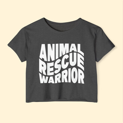 Animal Rescue Warrior | Women's Festival Crop Top - Detezi Designs - 14681574832274131601