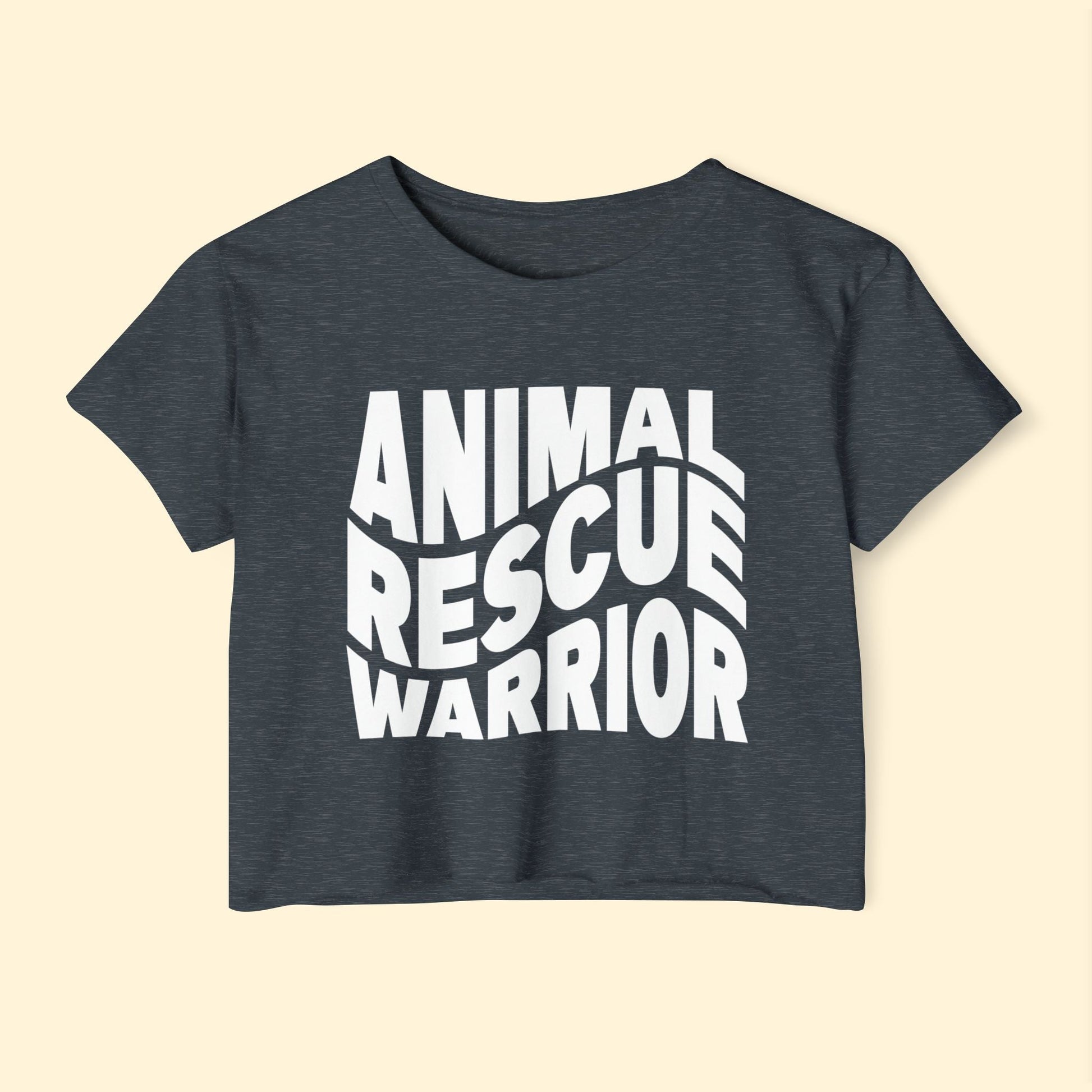 Animal Rescue Warrior | Women's Festival Crop Top - Detezi Designs - 23642737275005229017