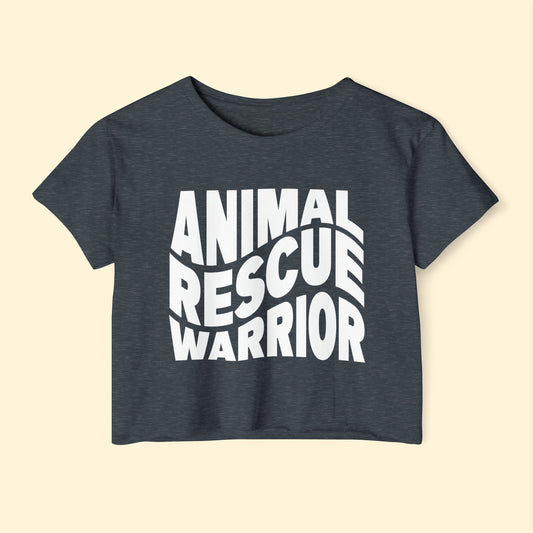 Animal Rescue Warrior | Women's Festival Crop Top - Detezi Designs - 23642737275005229017