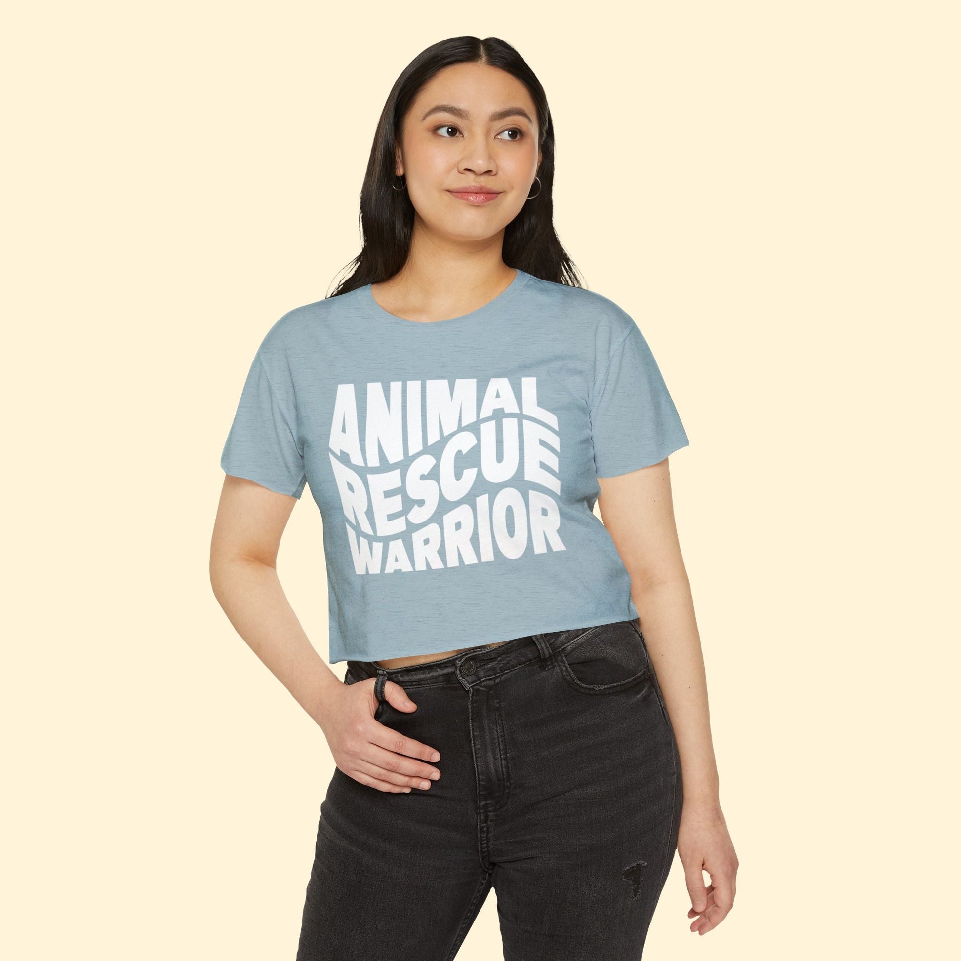 Animal Rescue Warrior | Women's Festival Crop Top - Detezi Designs - 26324803748956442912