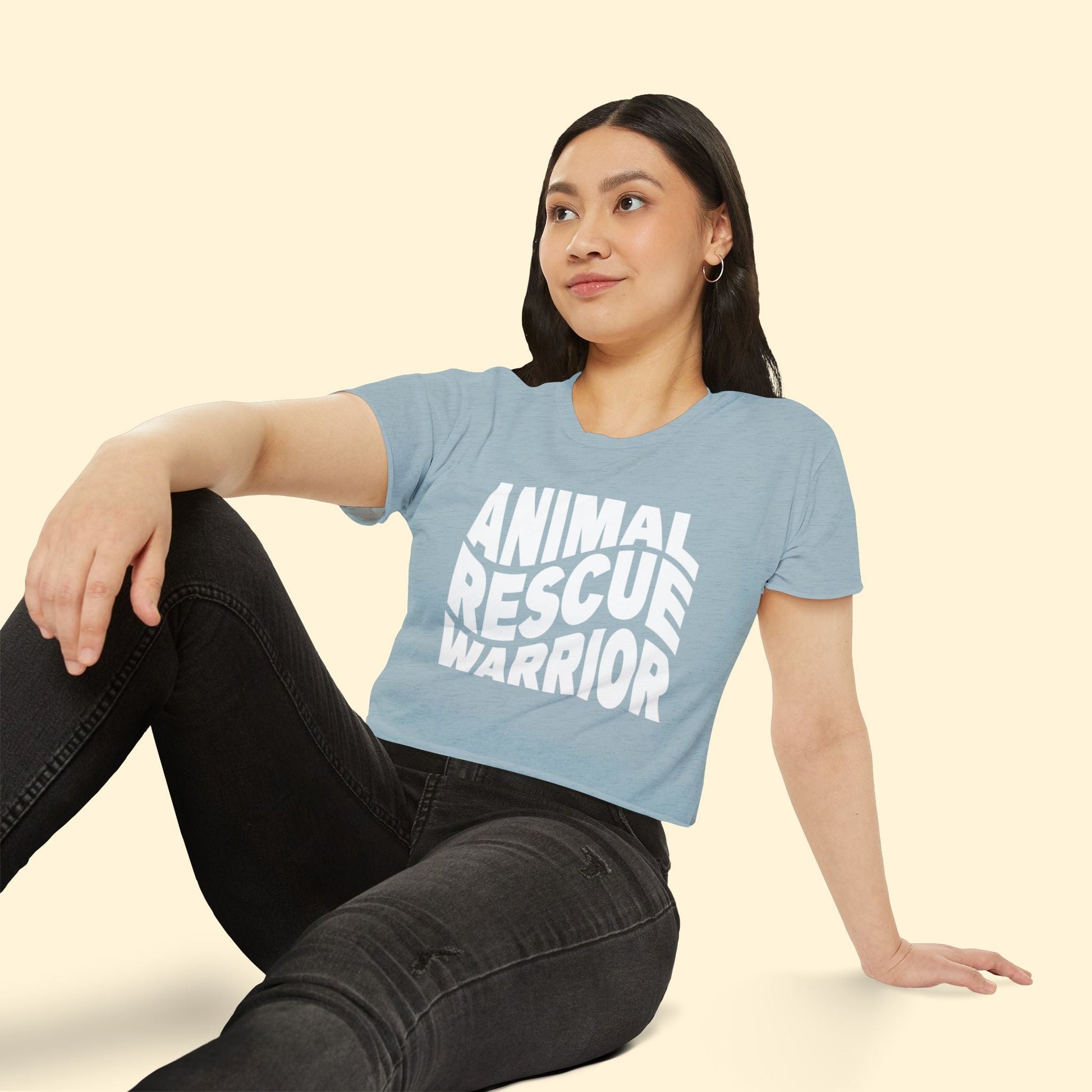 Animal Rescue Warrior | Women's Festival Crop Top - Detezi Designs - 26324803748956442912