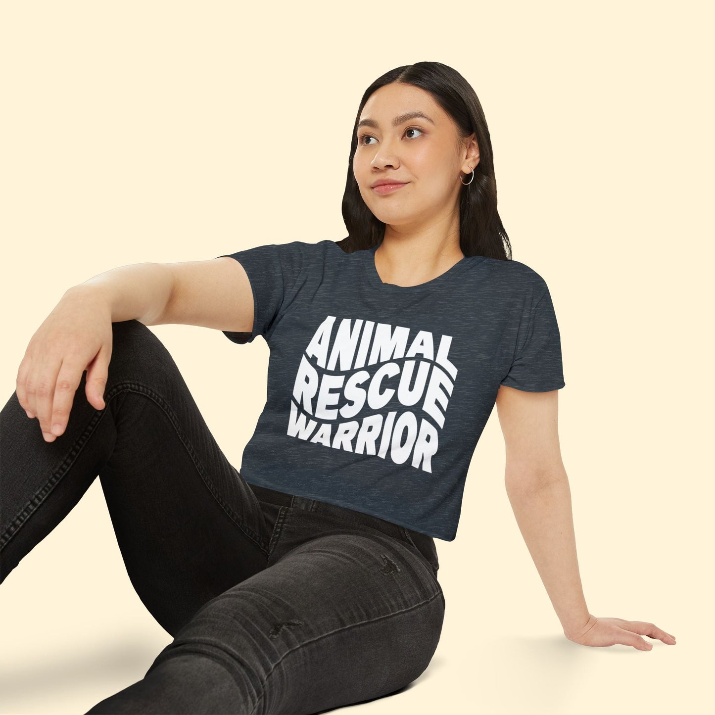 Animal Rescue Warrior | Women's Festival Crop Top - Detezi Designs - 26324803748956442912