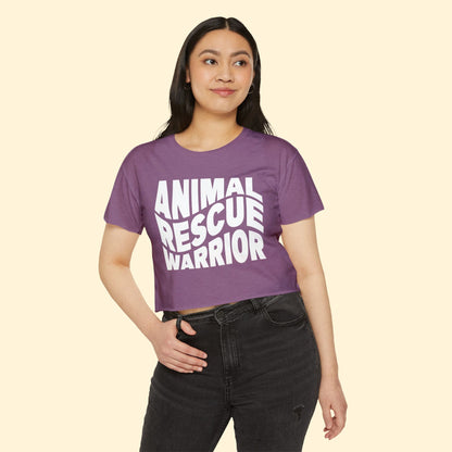 Animal Rescue Warrior | Women's Festival Crop Top - Detezi Designs - 26324803748956442912