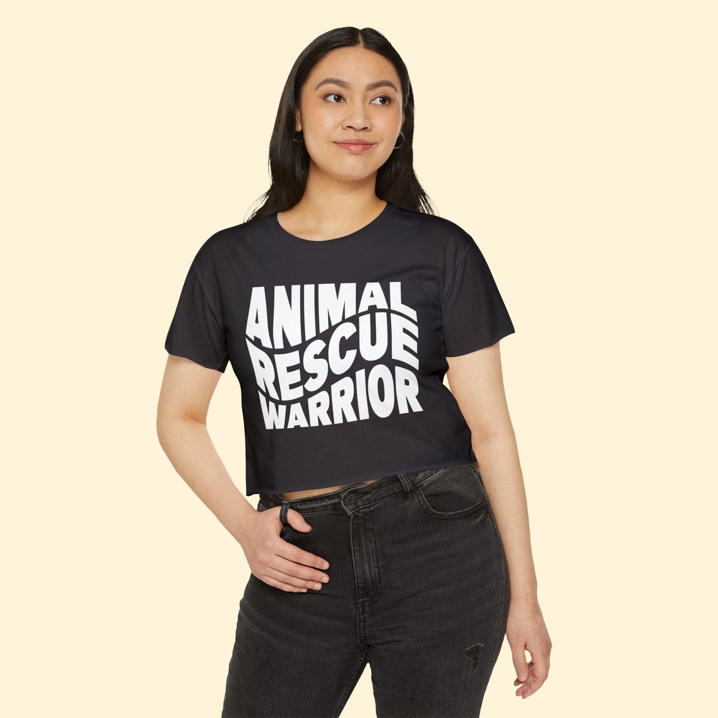 Animal Rescue Warrior | Women's Festival Crop Top - Detezi Designs - 26324803748956442912