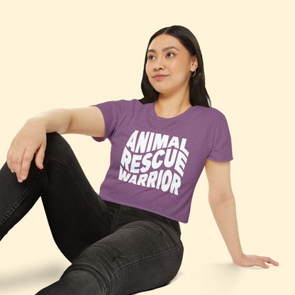 Animal Rescue Warrior | Women's Festival Crop Top - Detezi Designs - 26324803748956442912