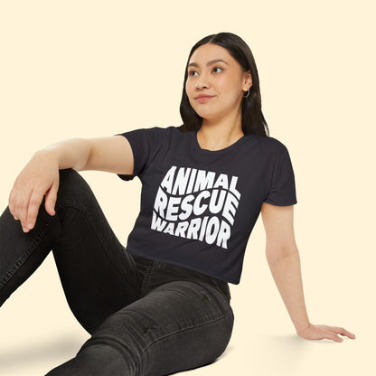 Animal Rescue Warrior | Women's Festival Crop Top - Detezi Designs - 26324803748956442912