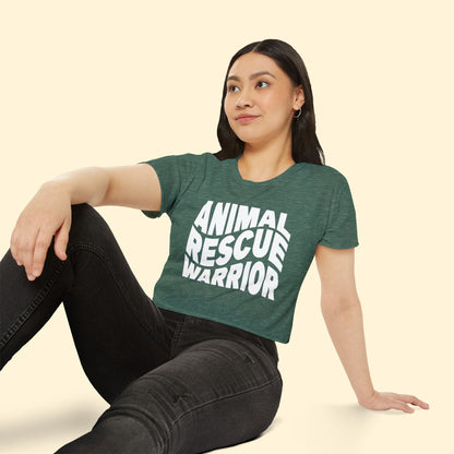 Animal Rescue Warrior | Women's Festival Crop Top - Detezi Designs - 26324803748956442912