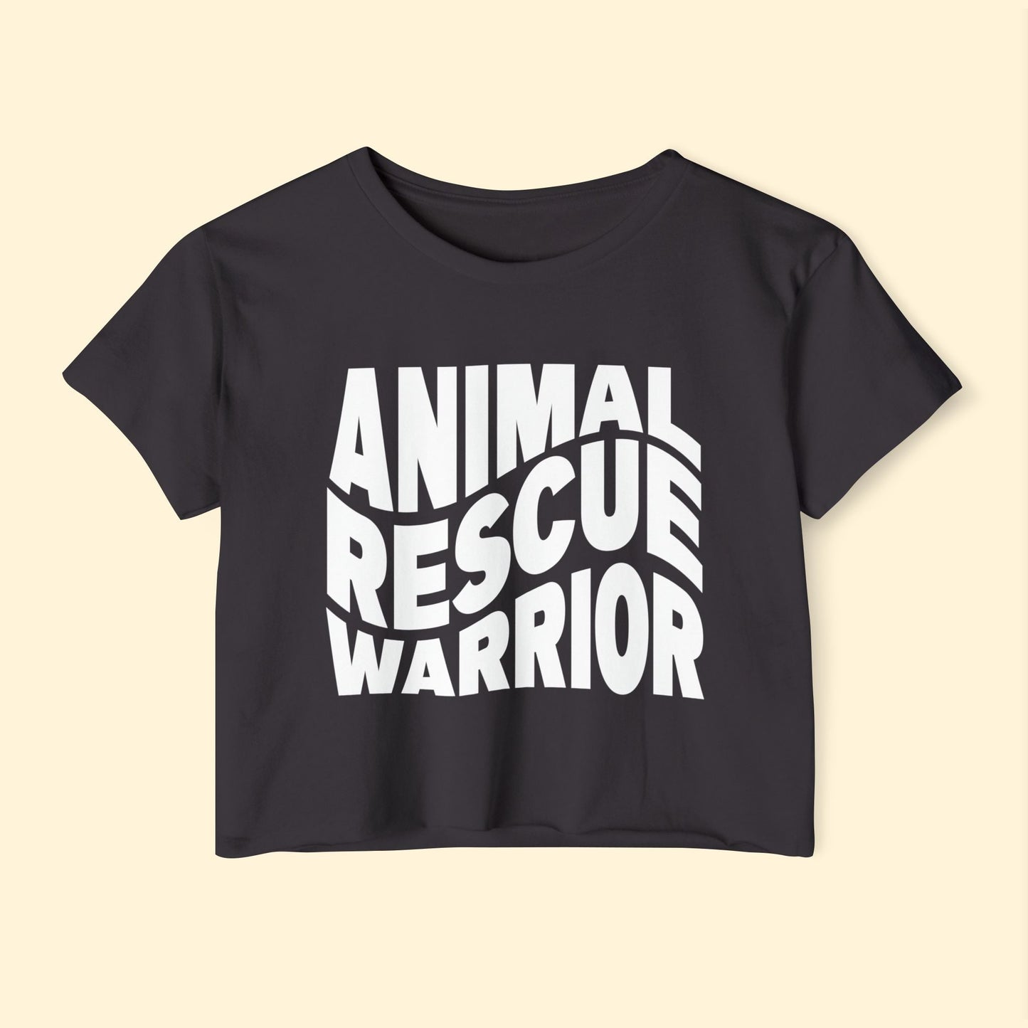 Animal Rescue Warrior | Women's Festival Crop Top - Detezi Designs - 33862874540809136008