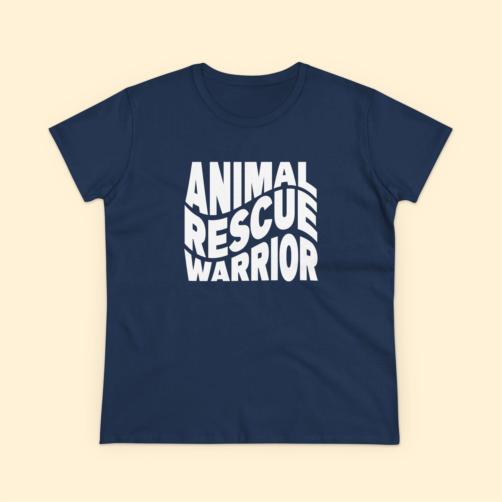 Animal Rescue Warrior | Women's Midweight Cotton Tee - Detezi Designs - 10645655309934797029