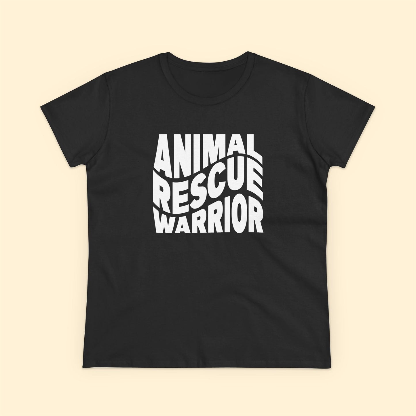 Animal Rescue Warrior | Women's Midweight Cotton Tee - Detezi Designs - 15610711815739427098