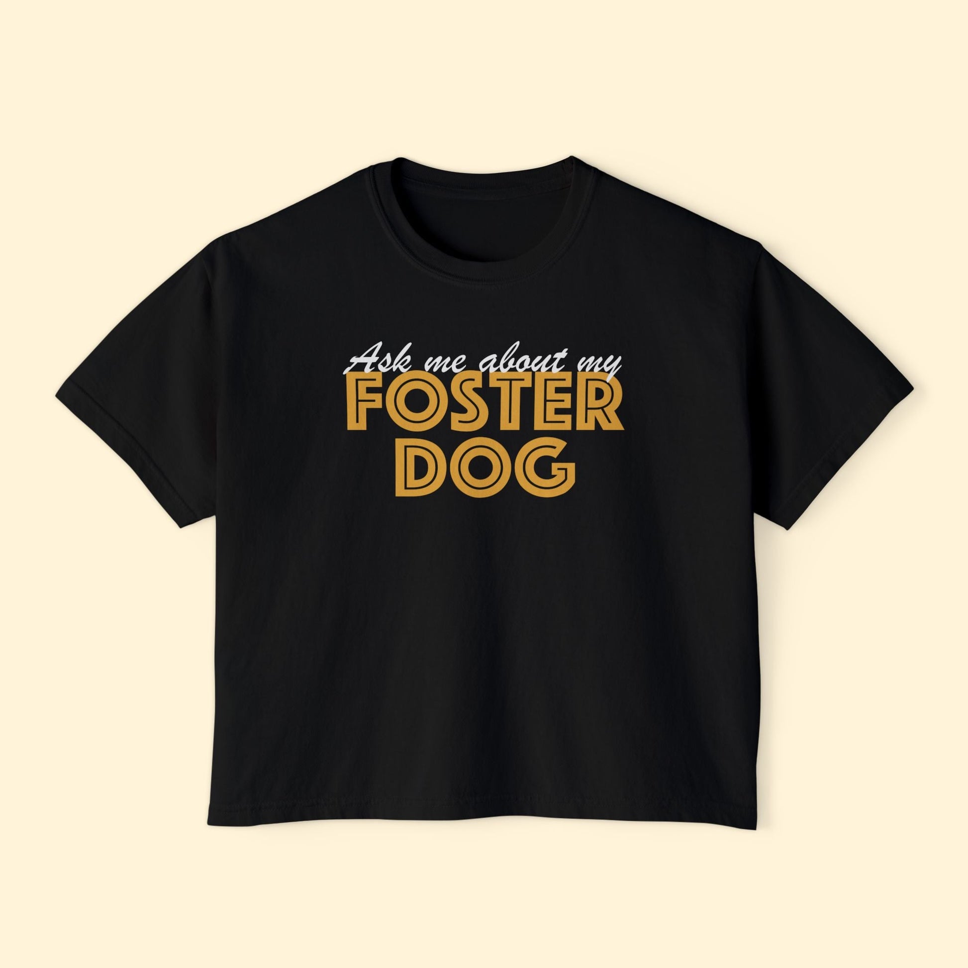 Ask Me About Foster Dog | Comfort Colors Boxy Tee - Detezi Designs - 17226764035359852681
