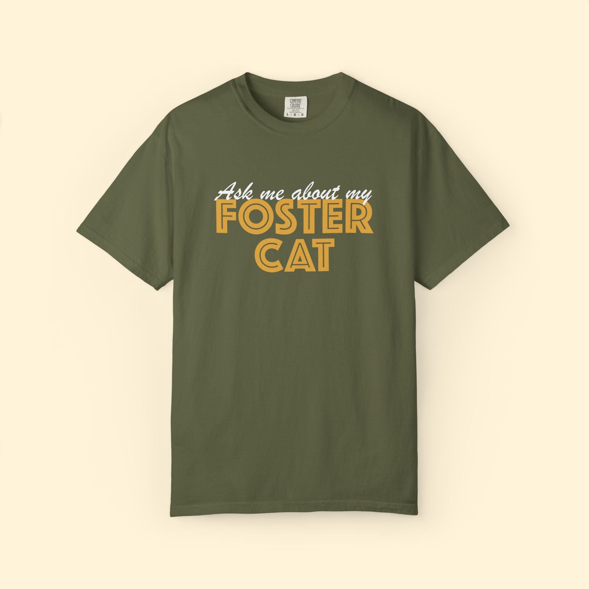 Ask Me About My Foster Cat | Classic | Comfort Colors Unisex T-shirt - Detezi Designs - 27822822918322384461