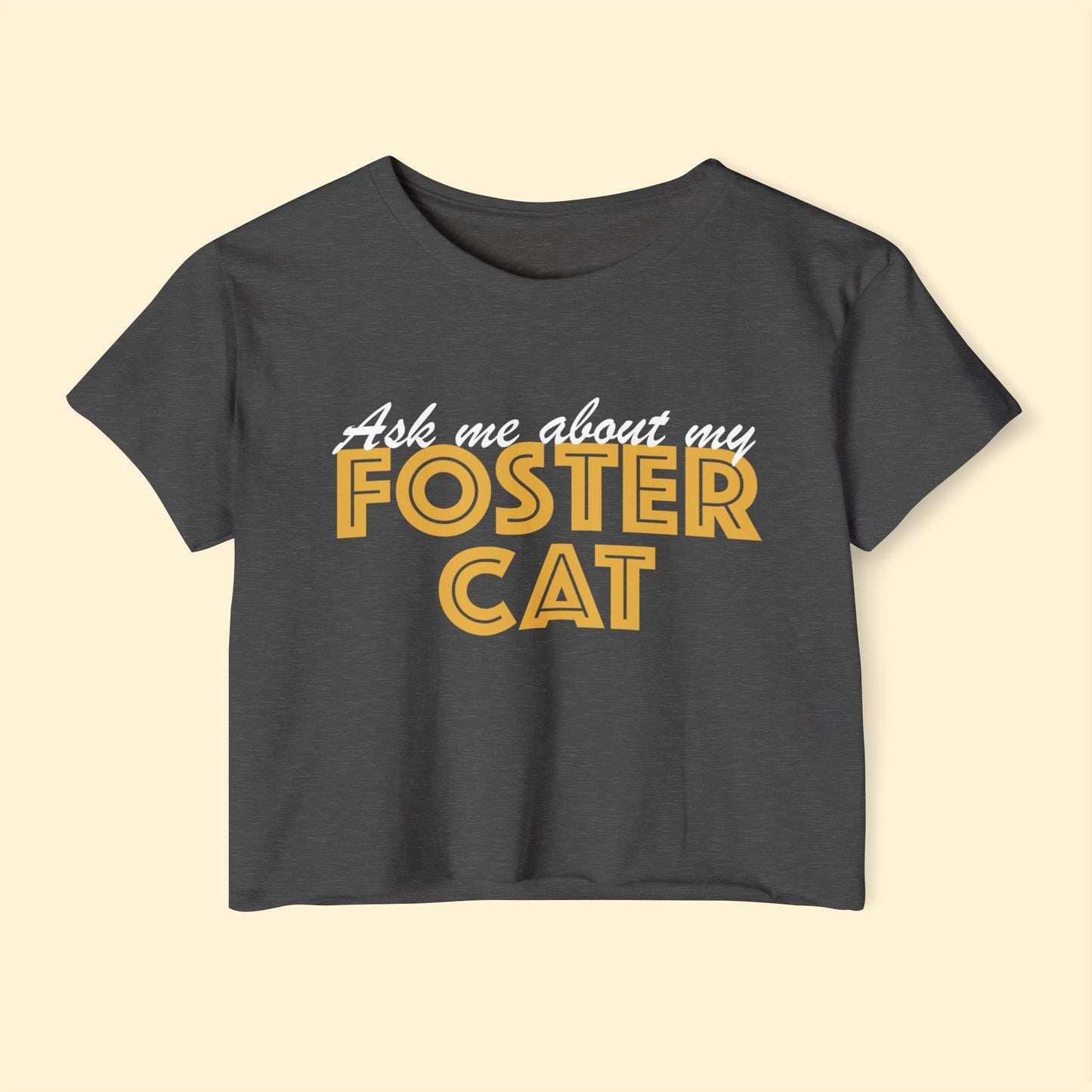 Ask Me About My Foster Cat | Classic | Women's Festival Crop Top - Detezi Designs-22433912826734453819