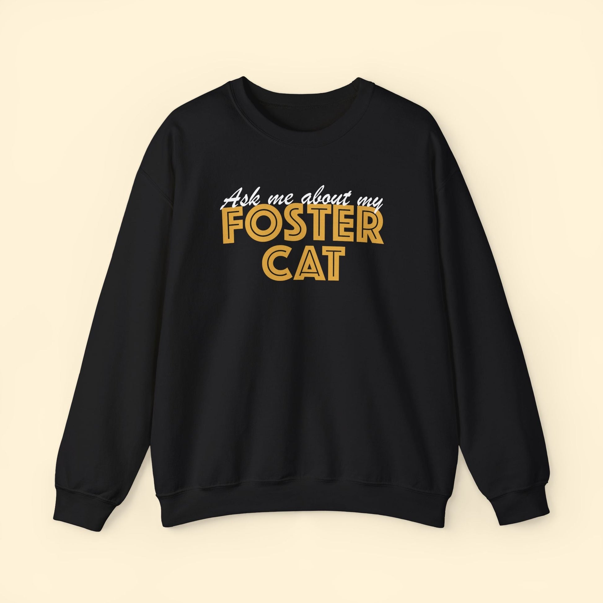 Ask Me About My Foster Cat | Crewneck Sweatshirt - Detezi Designs - 11044467137616773334