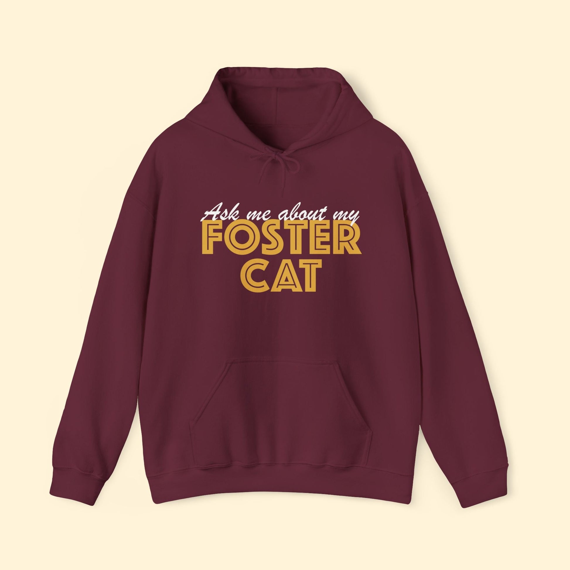 Ask Me About My Foster Cat | Hooded Sweatshirt - Detezi Designs - 18733194345712557143