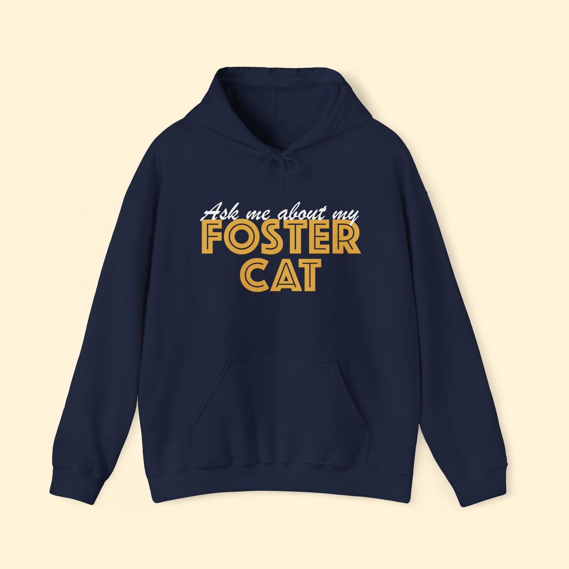 Ask Me About My Foster Cat | Hooded Sweatshirt - Detezi Designs - 21075940153692034573