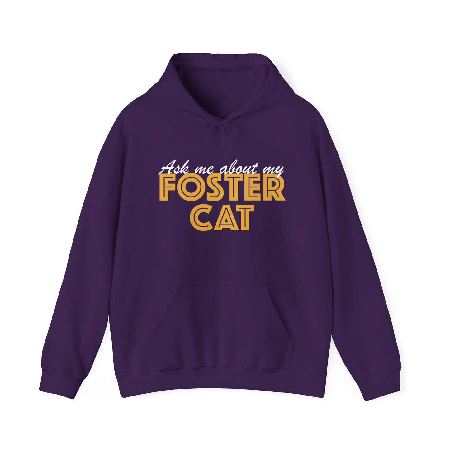 Ask Me About My Foster Cat | Hooded Sweatshirt - Detezi Designs-23294194320501061918