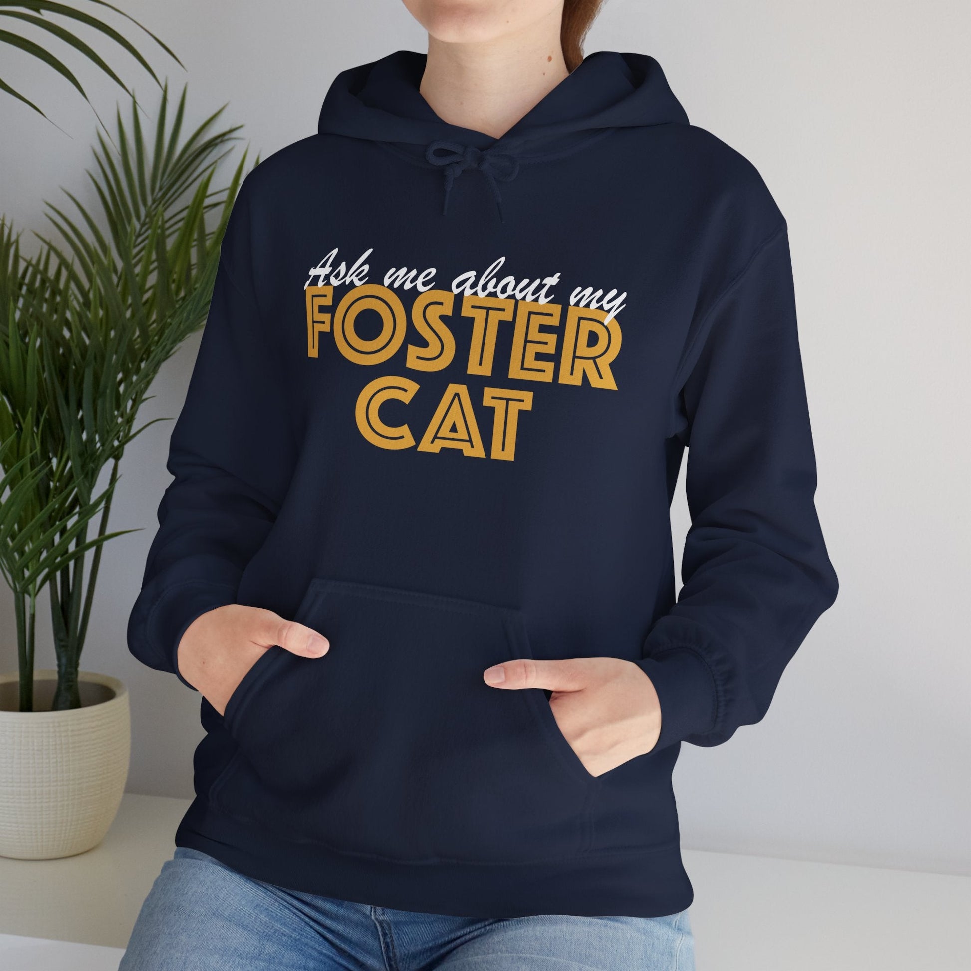 Ask Me About My Foster Cat | Hooded Sweatshirt - Detezi Designs - 23294194320501061918