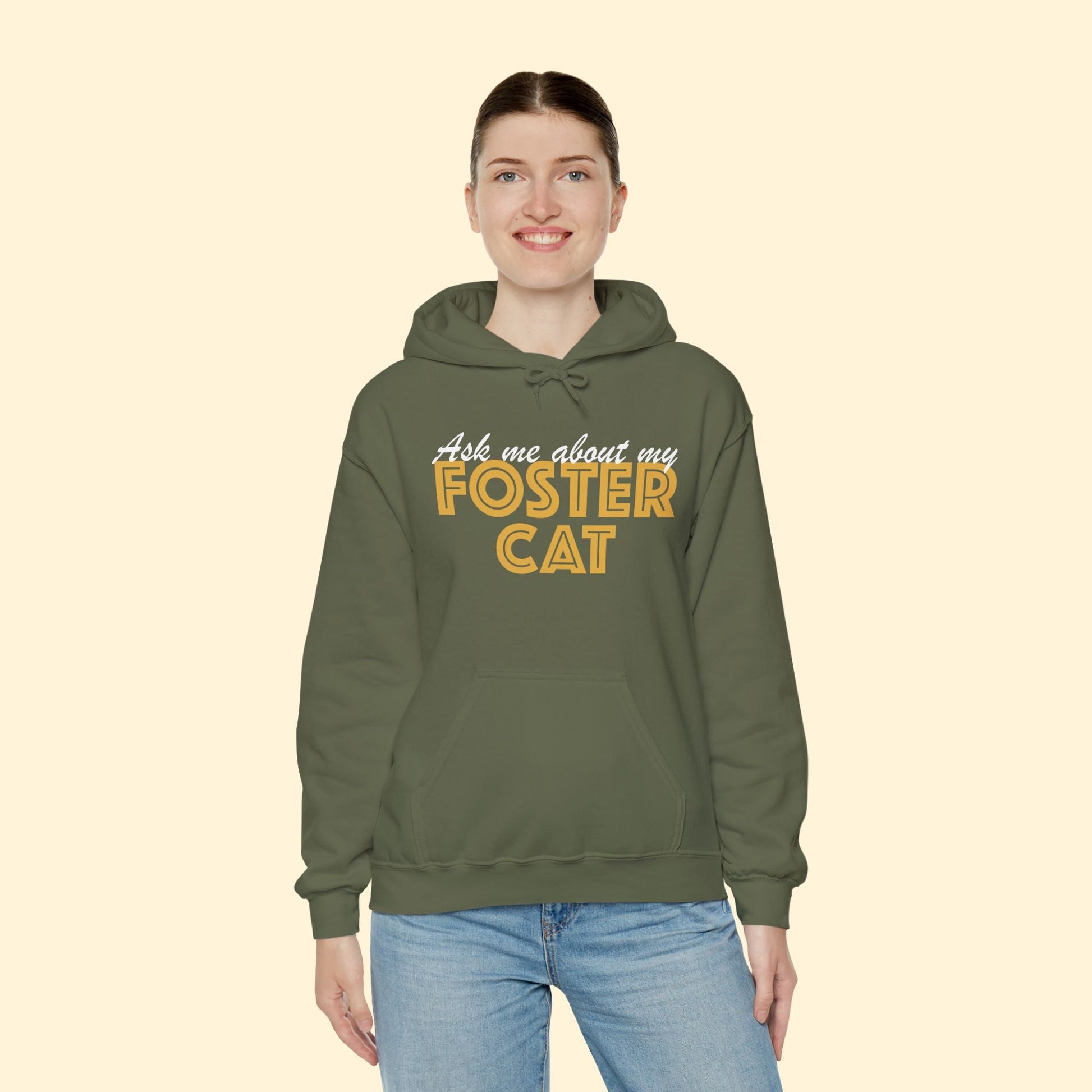 Ask Me About My Foster Cat | Hooded Sweatshirt - Detezi Designs - 23294194320501061918