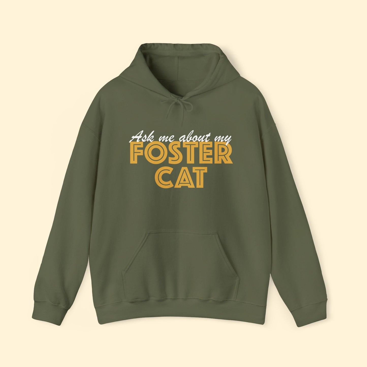 Ask Me About My Foster Cat | Hooded Sweatshirt - Detezi Designs - 30583741712146385869