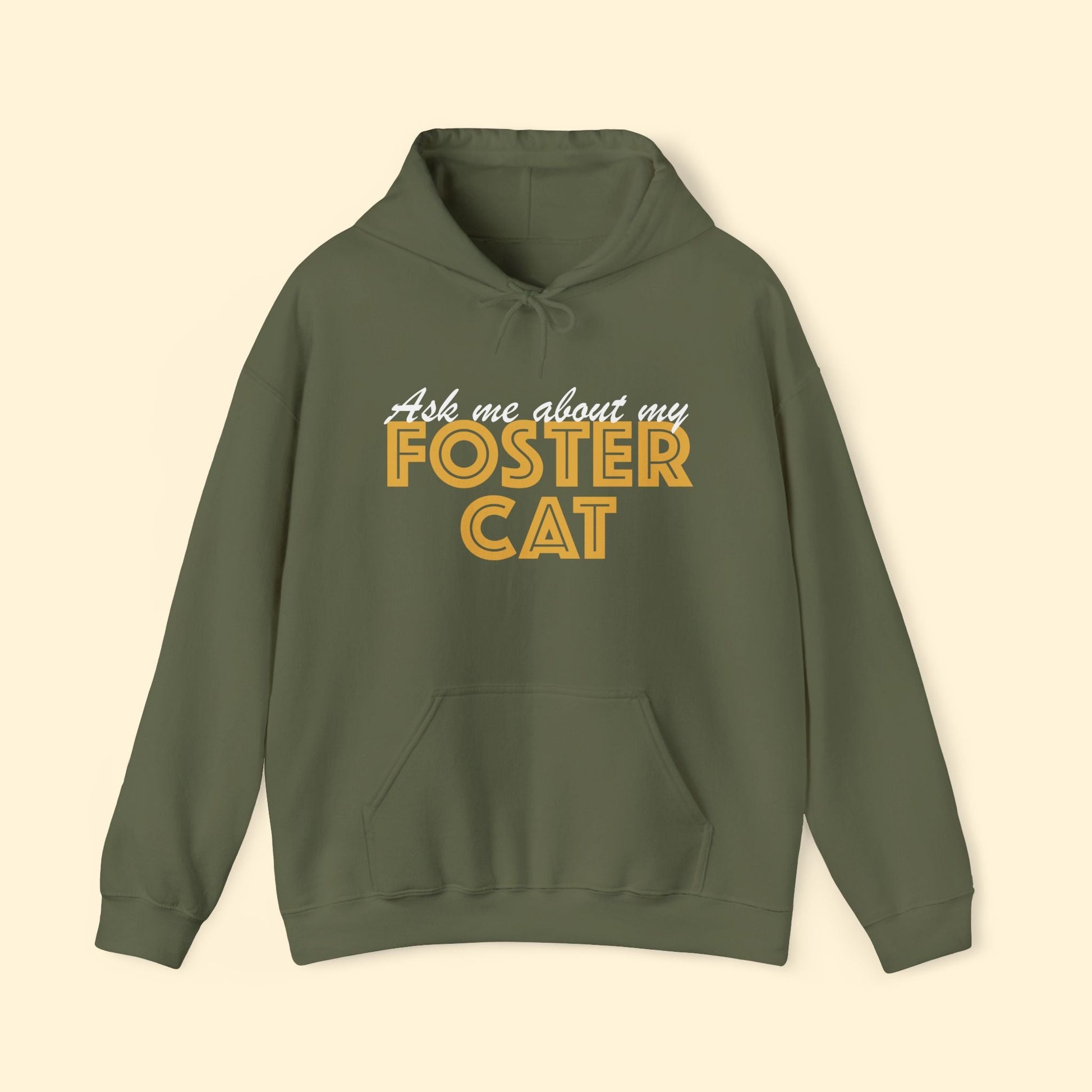 Ask Me About My Foster Cat | Hooded Sweatshirt - Detezi Designs - 30583741712146385869