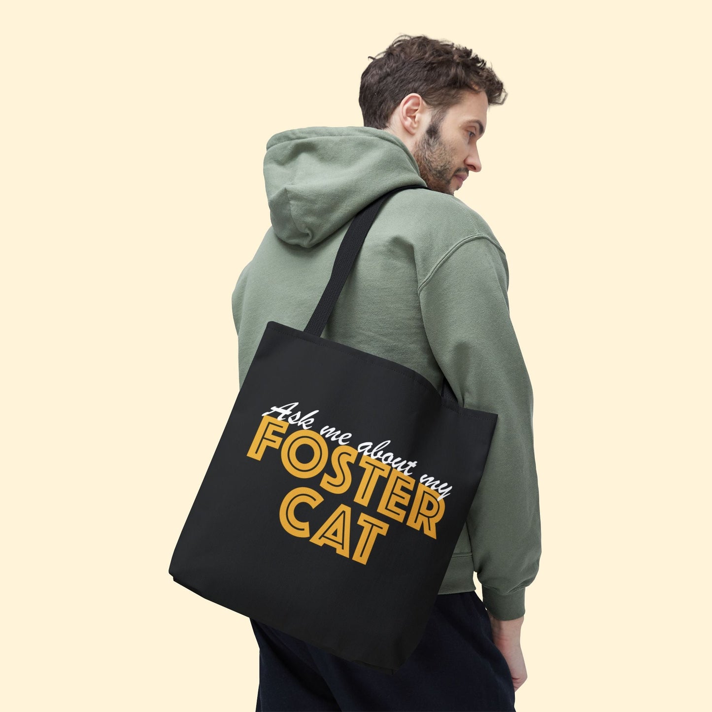 Ask Me About My Foster Cat | Tote Bag - Detezi Designs - 12472124902924823359