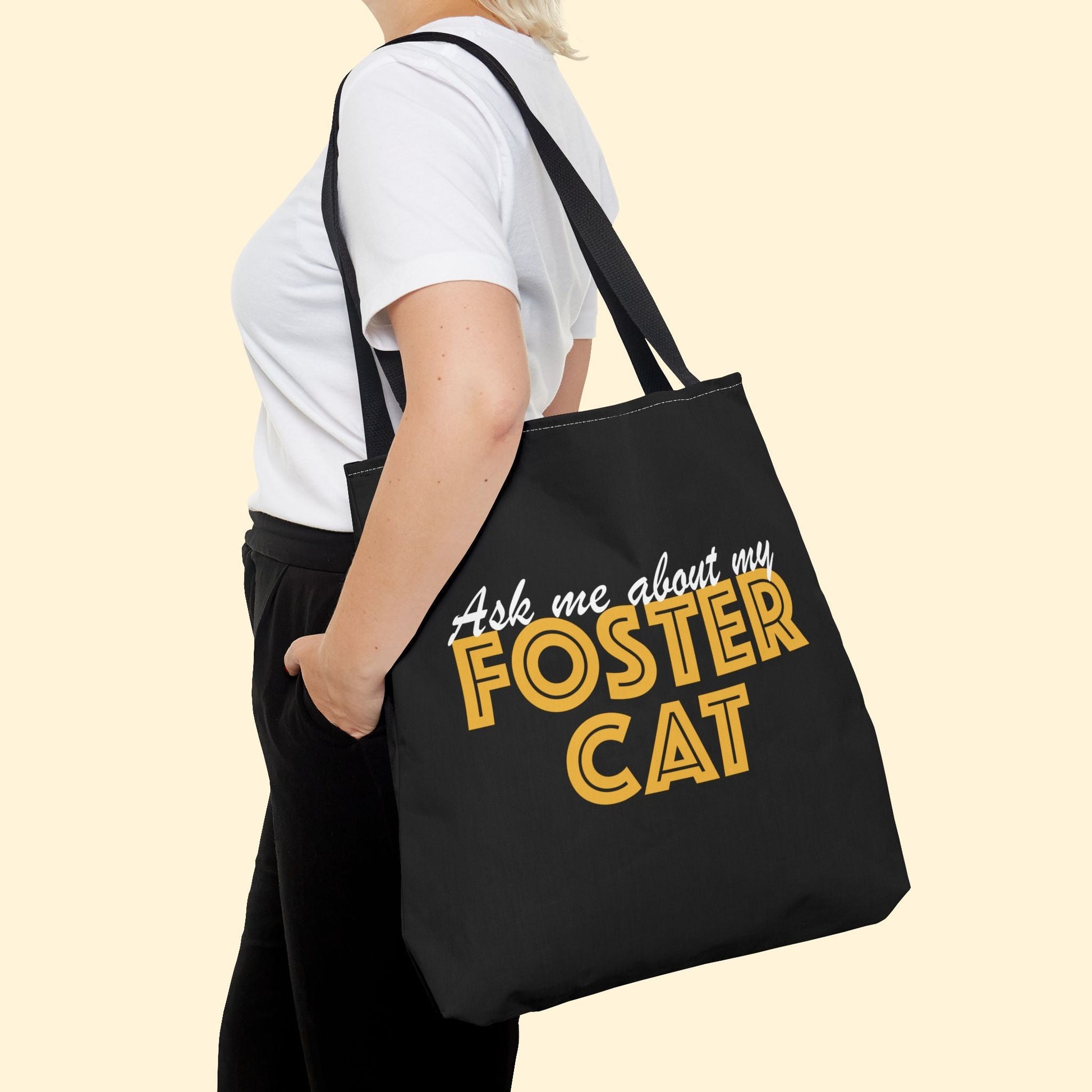 Ask Me About My Foster Cat | Tote Bag - Detezi Designs - 75121450931001767827