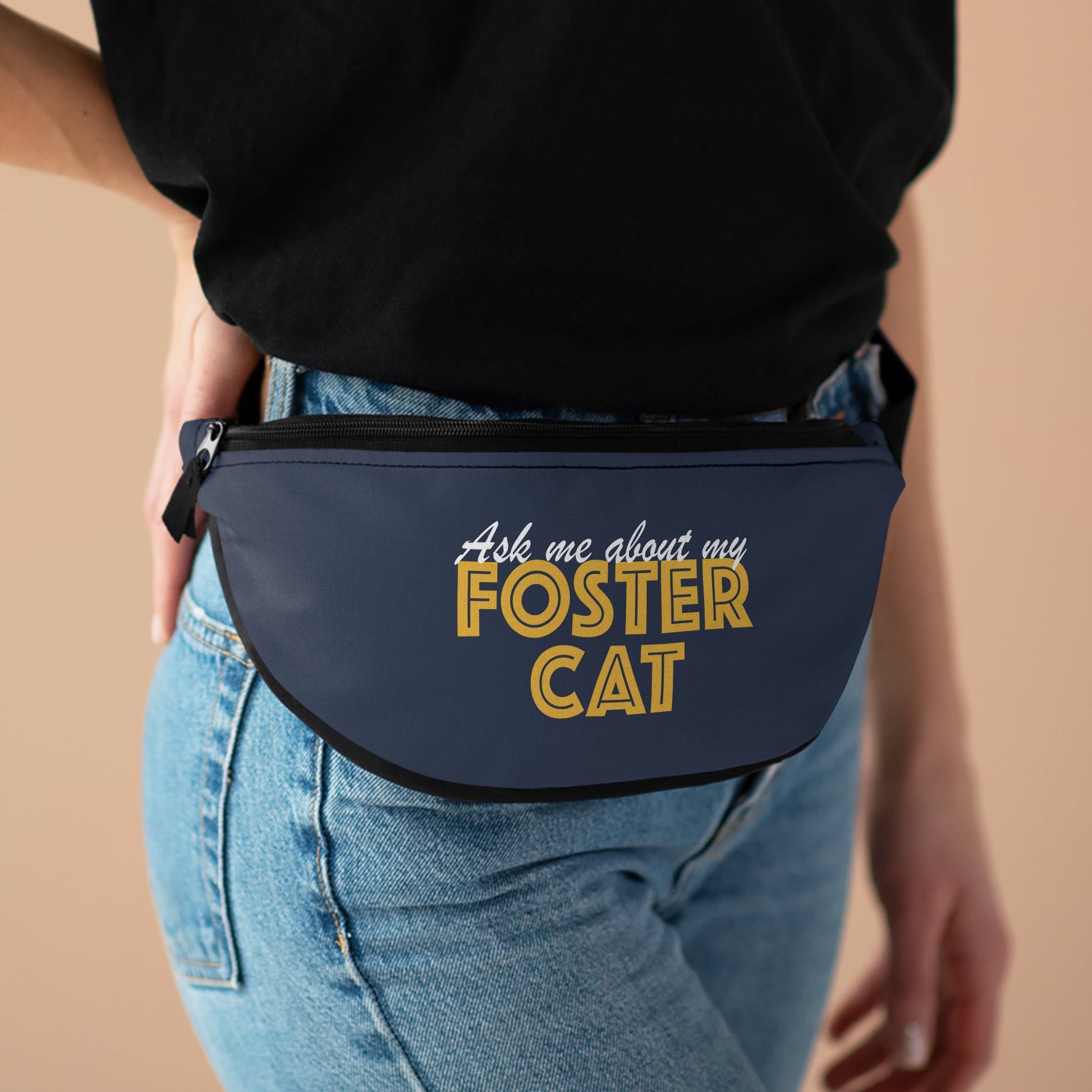Ask Me About My Foster Cat | Treat Pouch - Detezi Designs - 11286266457658903210