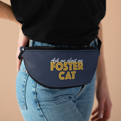 Ask Me About My Foster Cat | Treat Pouch - Detezi Designs - 11286266457658903210