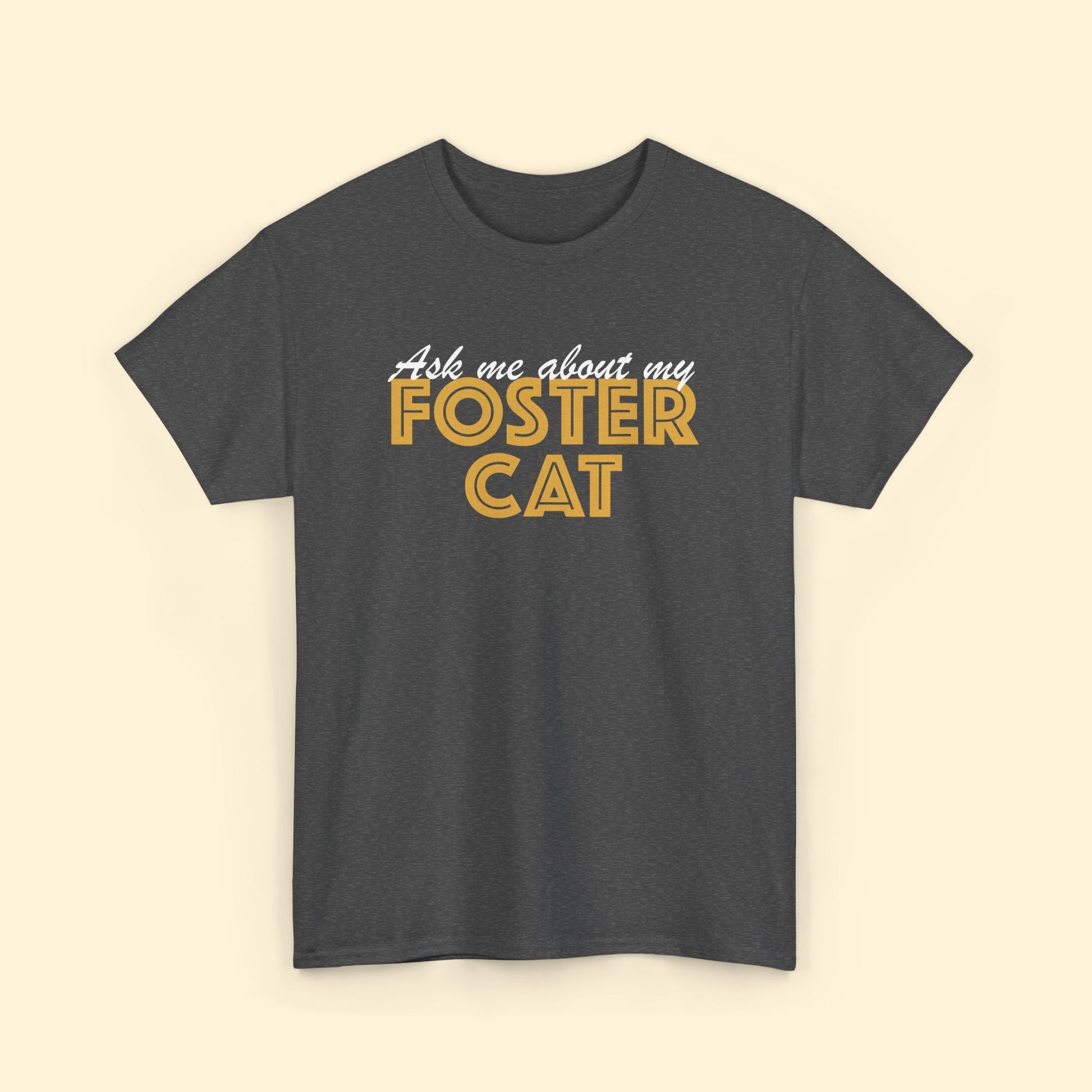 Ask Me About My Foster Cat | Unisex Crewneck Tee - Detezi Designs - 27890176018462563278