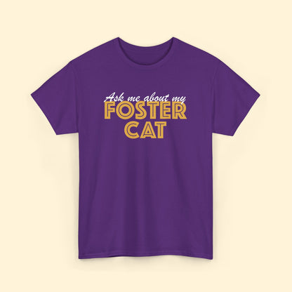 Ask Me About My Foster Cat | Unisex Crewneck Tee - Detezi Designs - 28127637725677698608