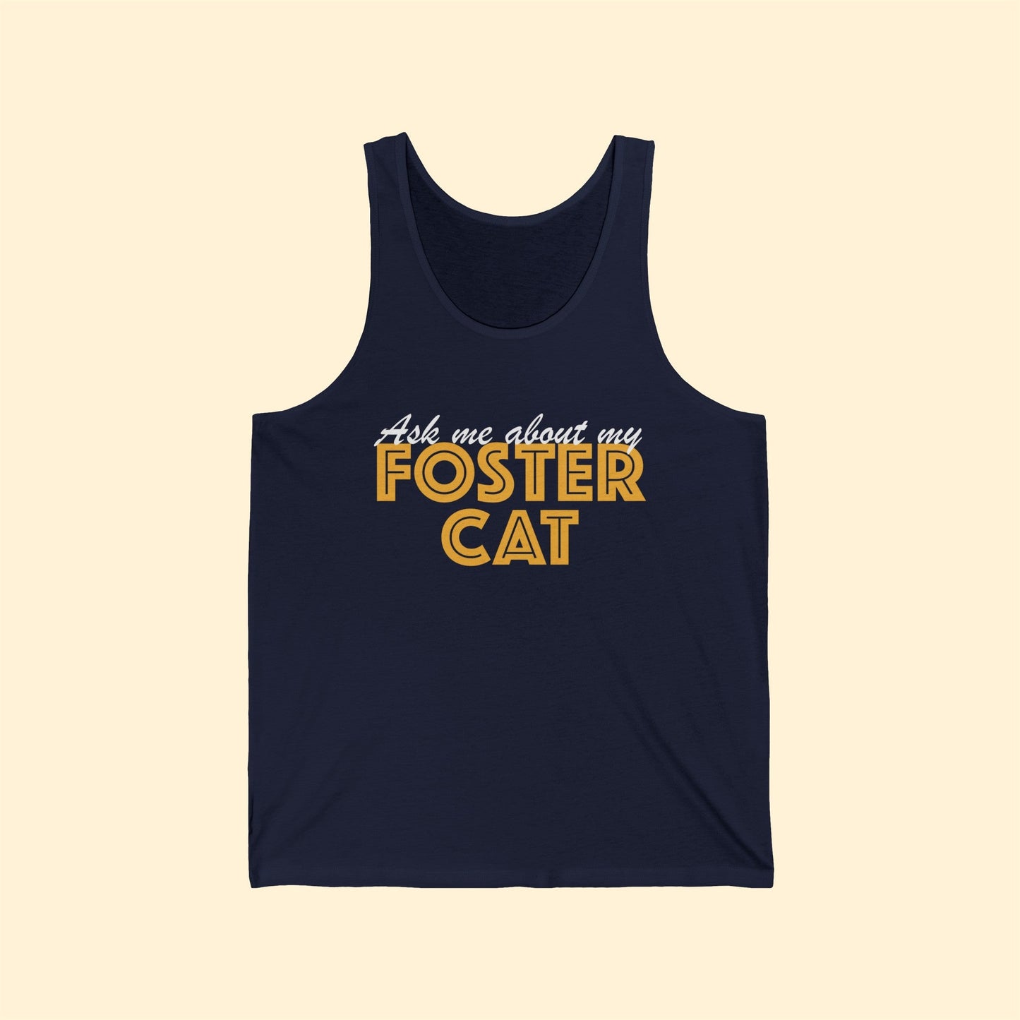 Ask Me About My Foster Cat | Unisex Tank - Detezi Designs-17281980703712399103