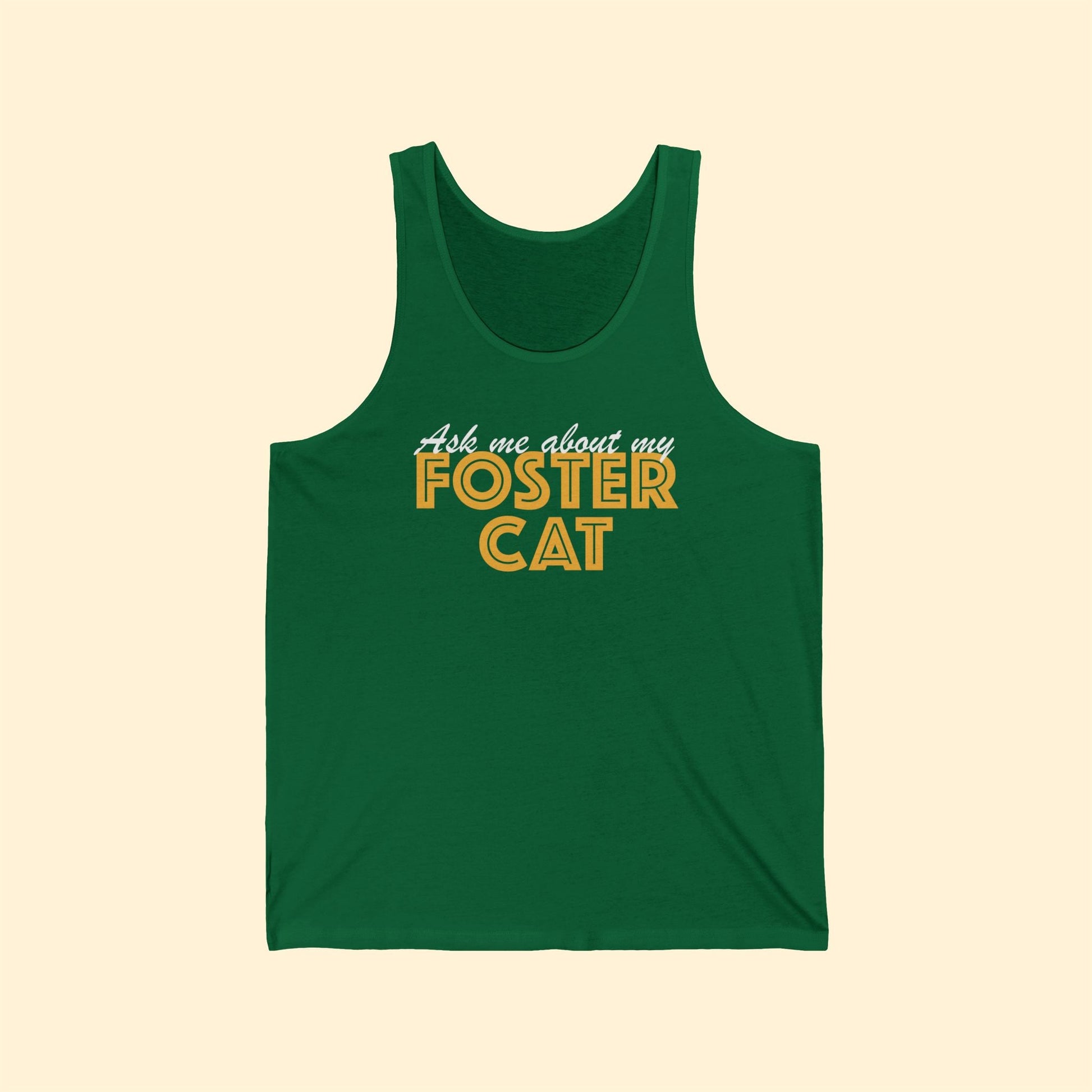 Ask Me About My Foster Cat | Unisex Tank - Detezi Designs - 19028855281536201051