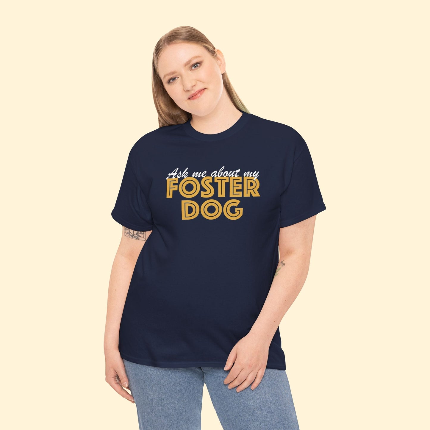 Ask Me About My Foster Dog | Text Tees - Detezi Designs - 63932642090177264187