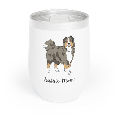 Aussie Mom | Wine Tumbler - Detezi Designs-57145713613933374032