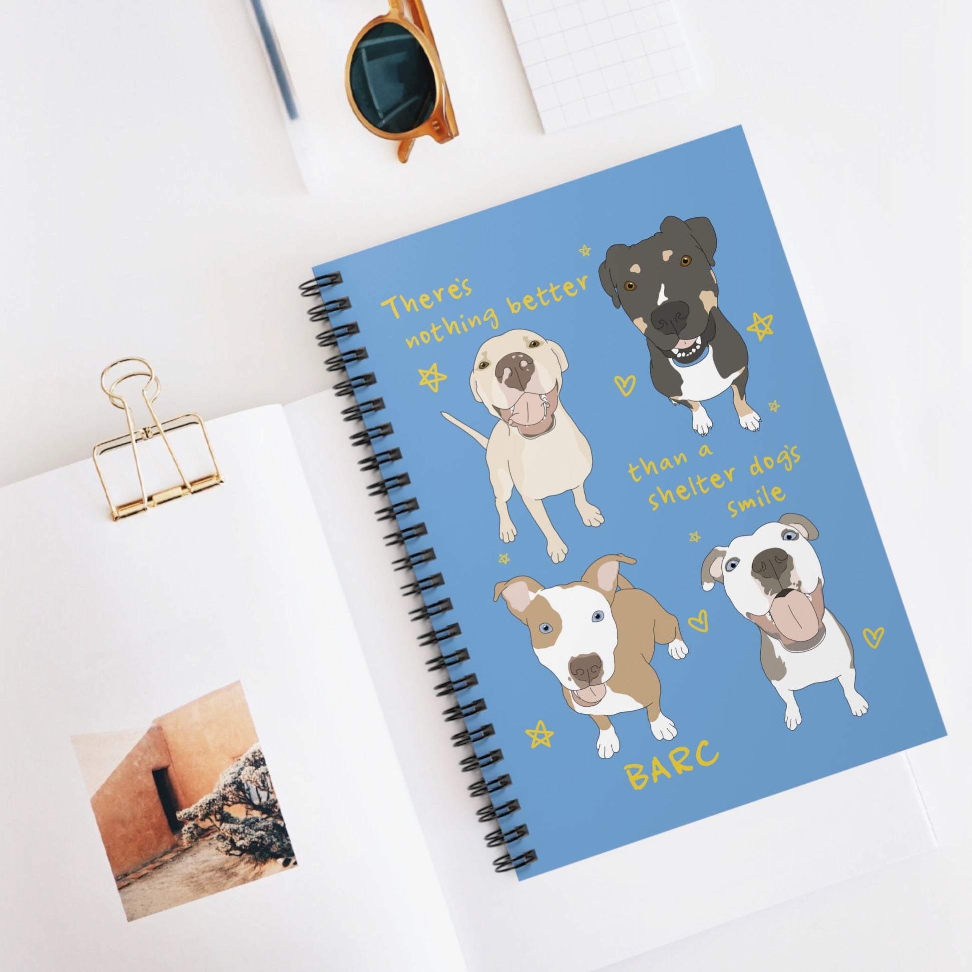 BARC | FUNDRAISER | Spiral Notebook - Detezi Designs - 25442177853478149592