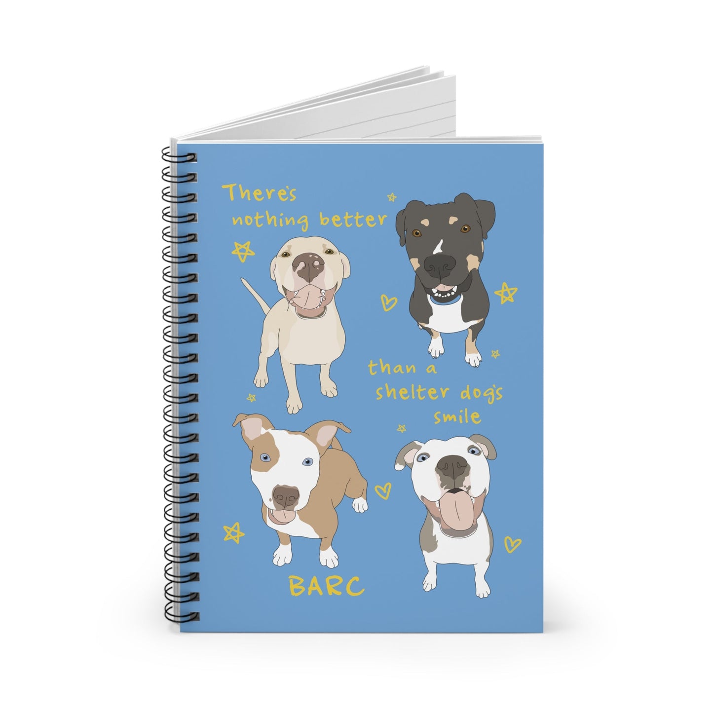 BARC | FUNDRAISER | Spiral Notebook - Detezi Designs - 25442177853478149592