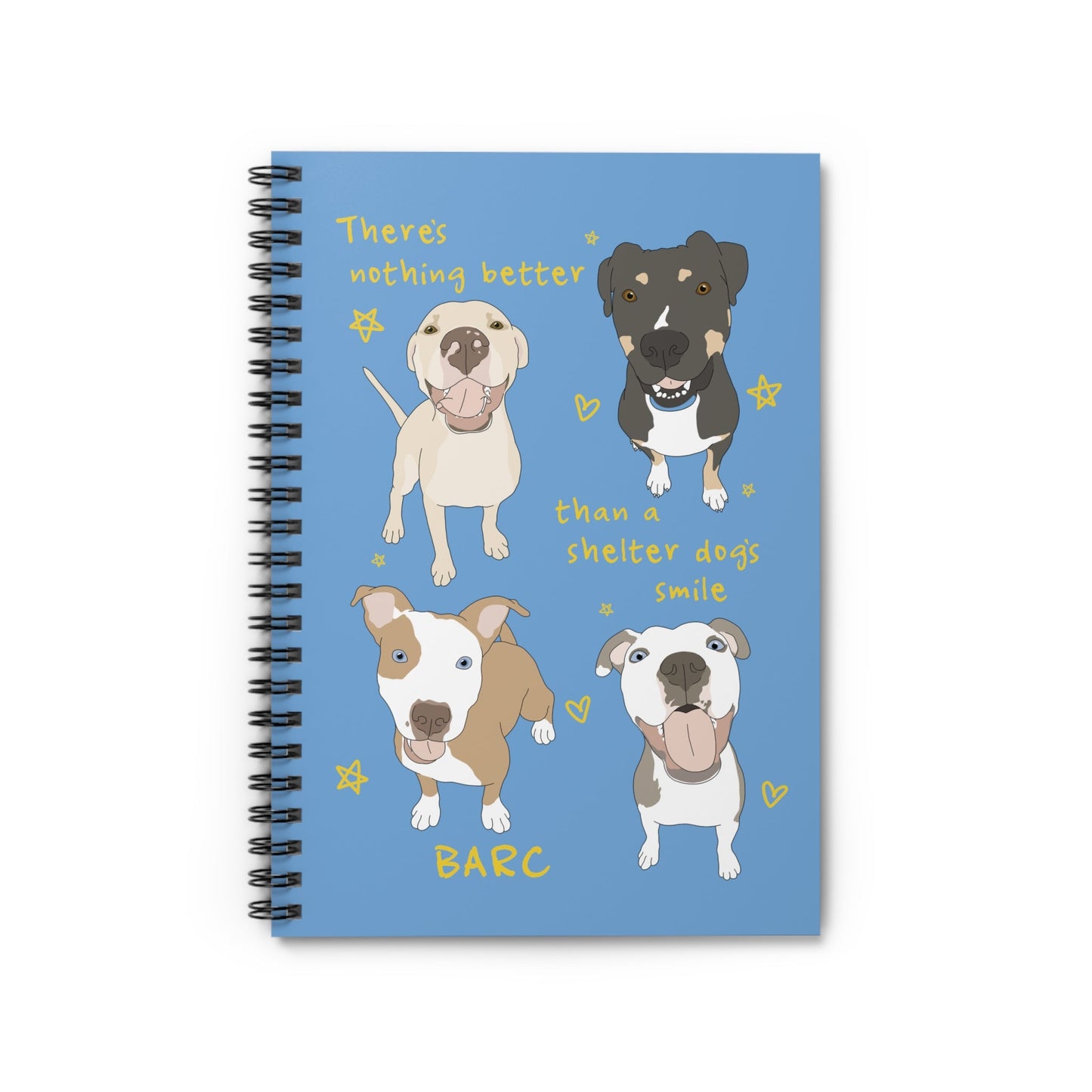 BARC | FUNDRAISER | Spiral Notebook - Detezi Designs - 25442177853478149592