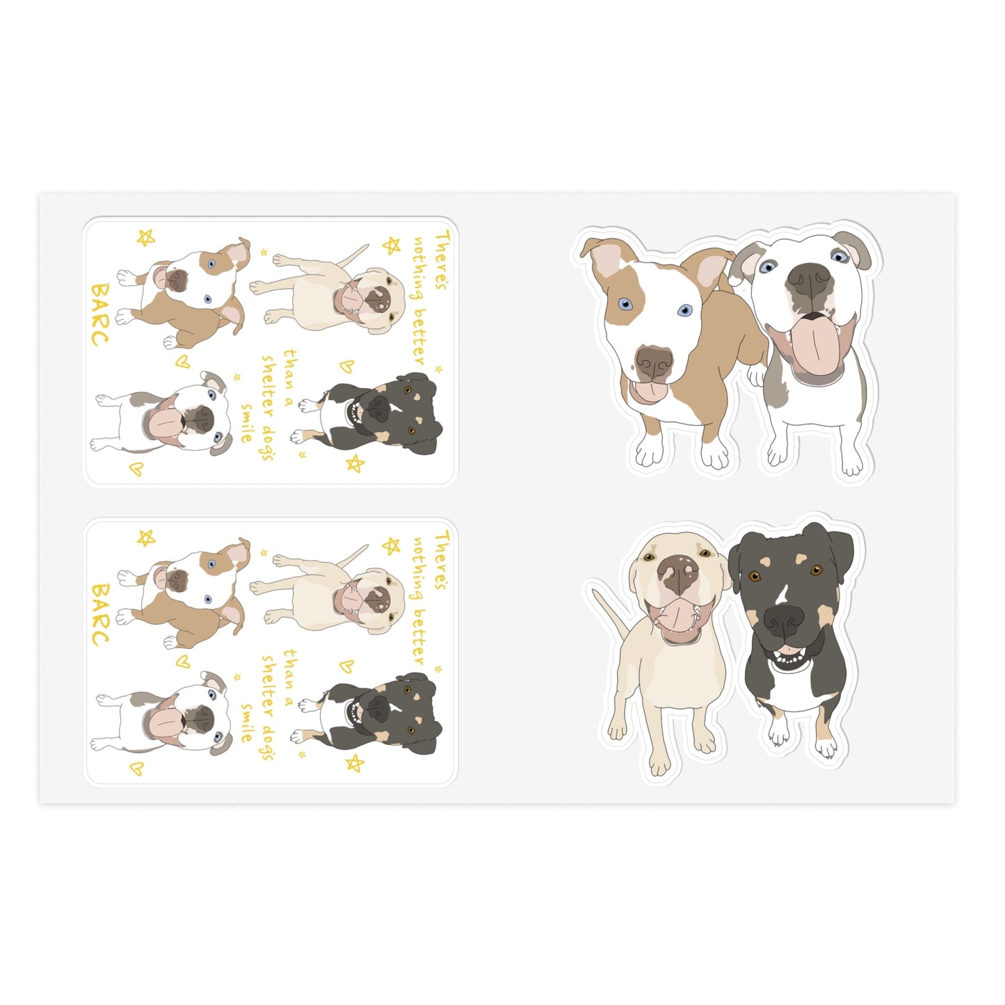 BARC | FUNDRAISER | Sticker Sheet - Detezi Designs - 24300093416490163779