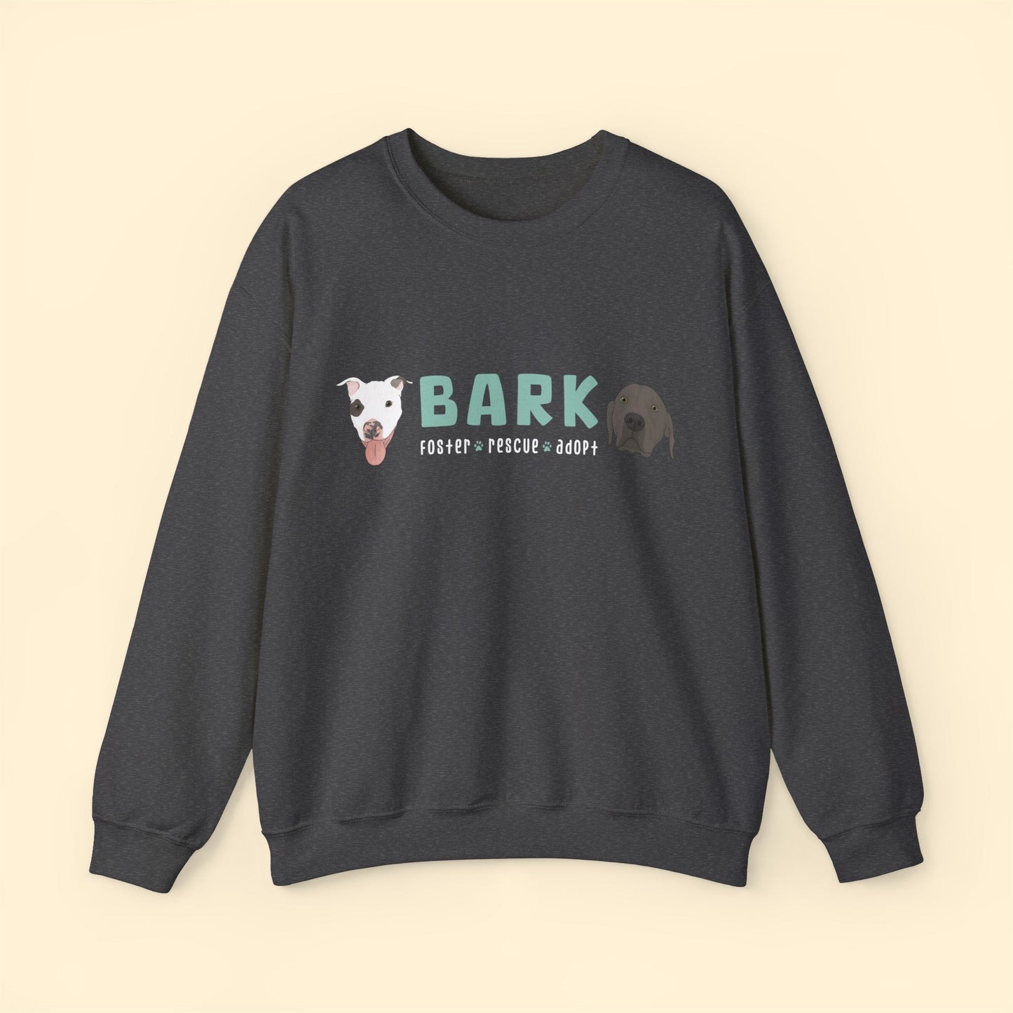 B.A.R.K. | FUNDRAISER | Crewneck Sweatshirt - Detezi Designs-13021950629207725943