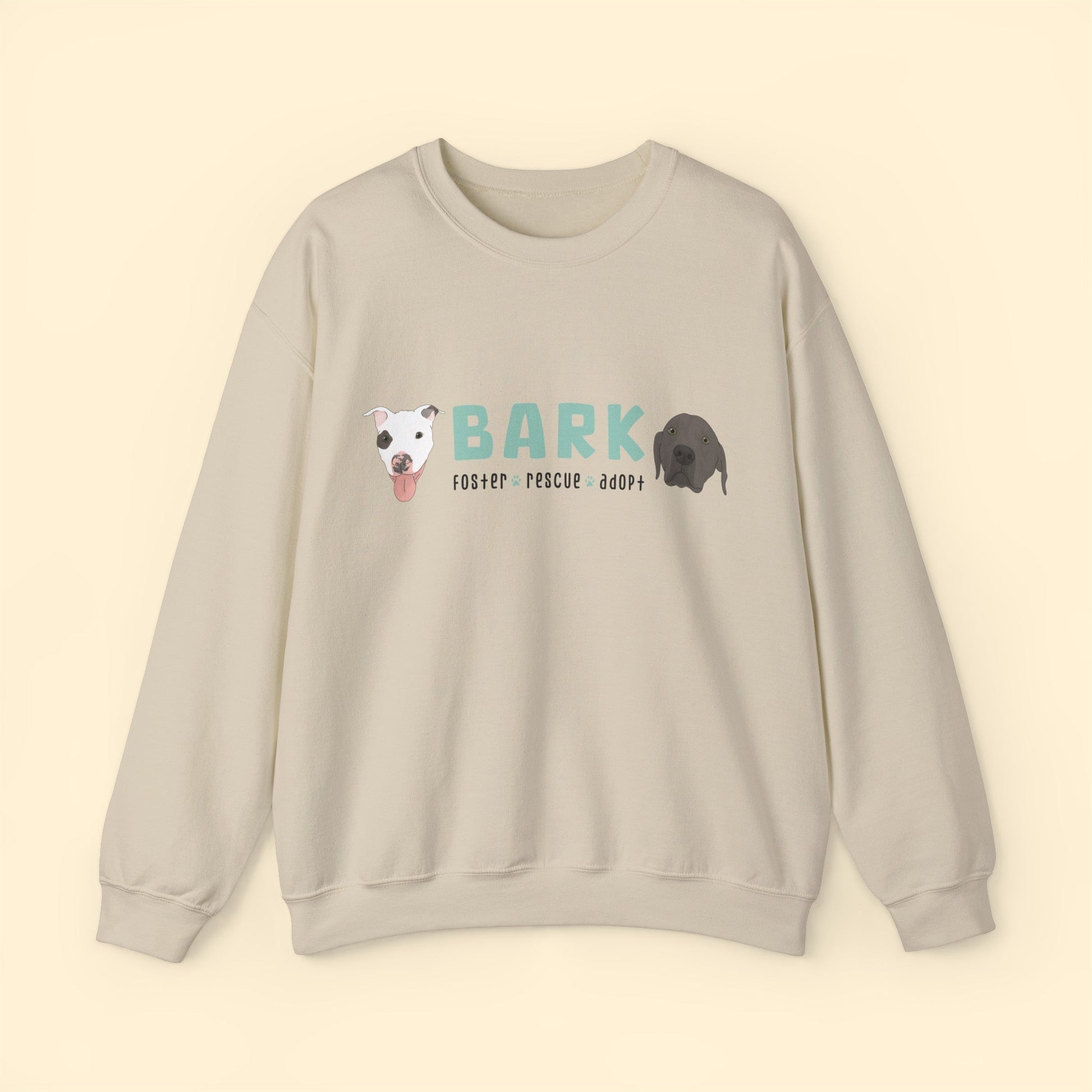 B.A.R.K. | FUNDRAISER | Crewneck Sweatshirt - Detezi Designs-32395738647549064099