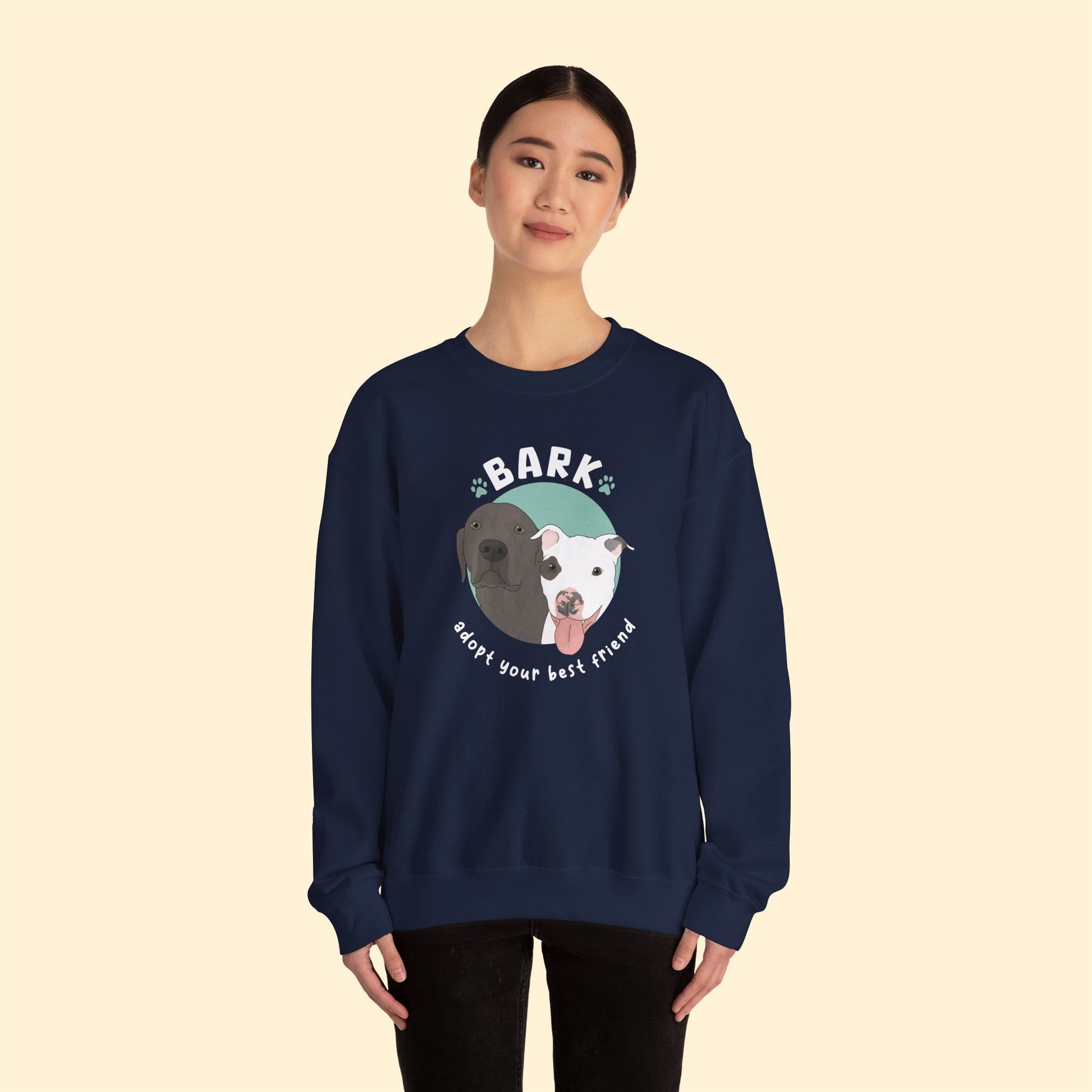 B.A.R.K. | FUNDRAISER | Crewneck Sweatshirt - Detezi Designs-34447090064389807296