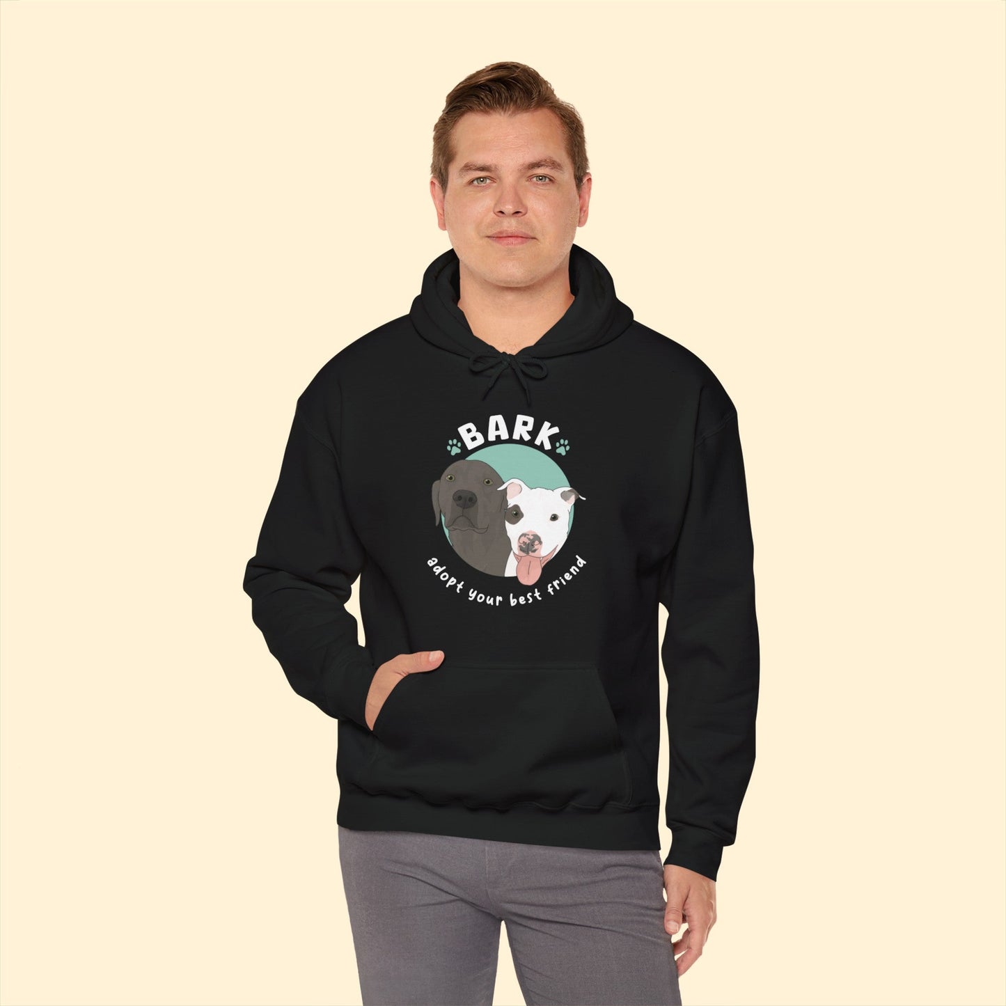 B.A.R.K. | FUNDRAISER | Hooded Sweatshirt - Detezi Designs-13735682034523575327